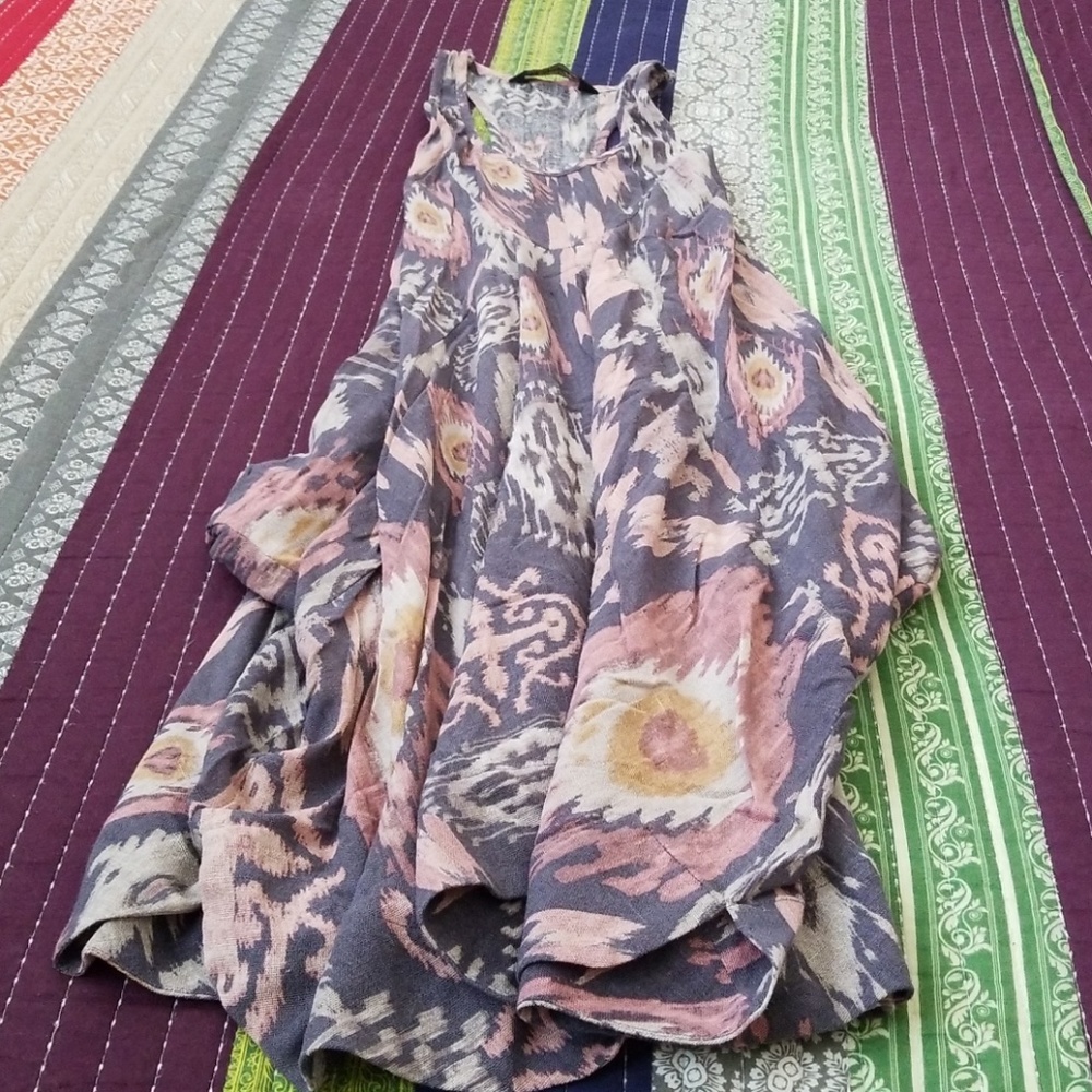 All Saints Asymmetrical Flowy Dress